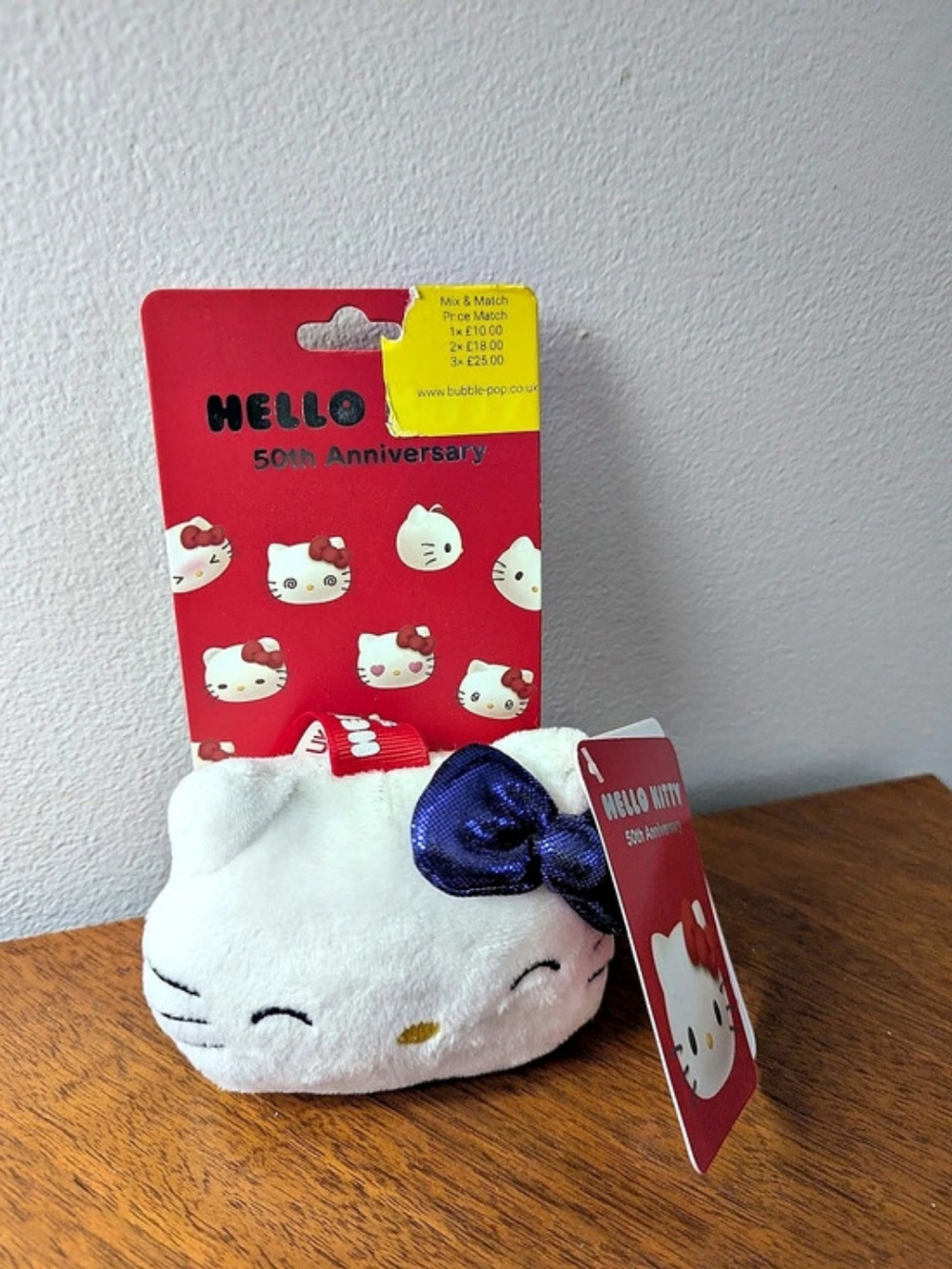 Sanrio Hello Kitty 50th Anniversary Plush Mascot Keychain Plush Keychain White &